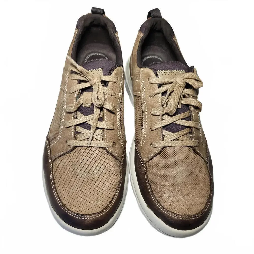 Rockport Men's Sneakers Size 10 Tan Leather Upper
